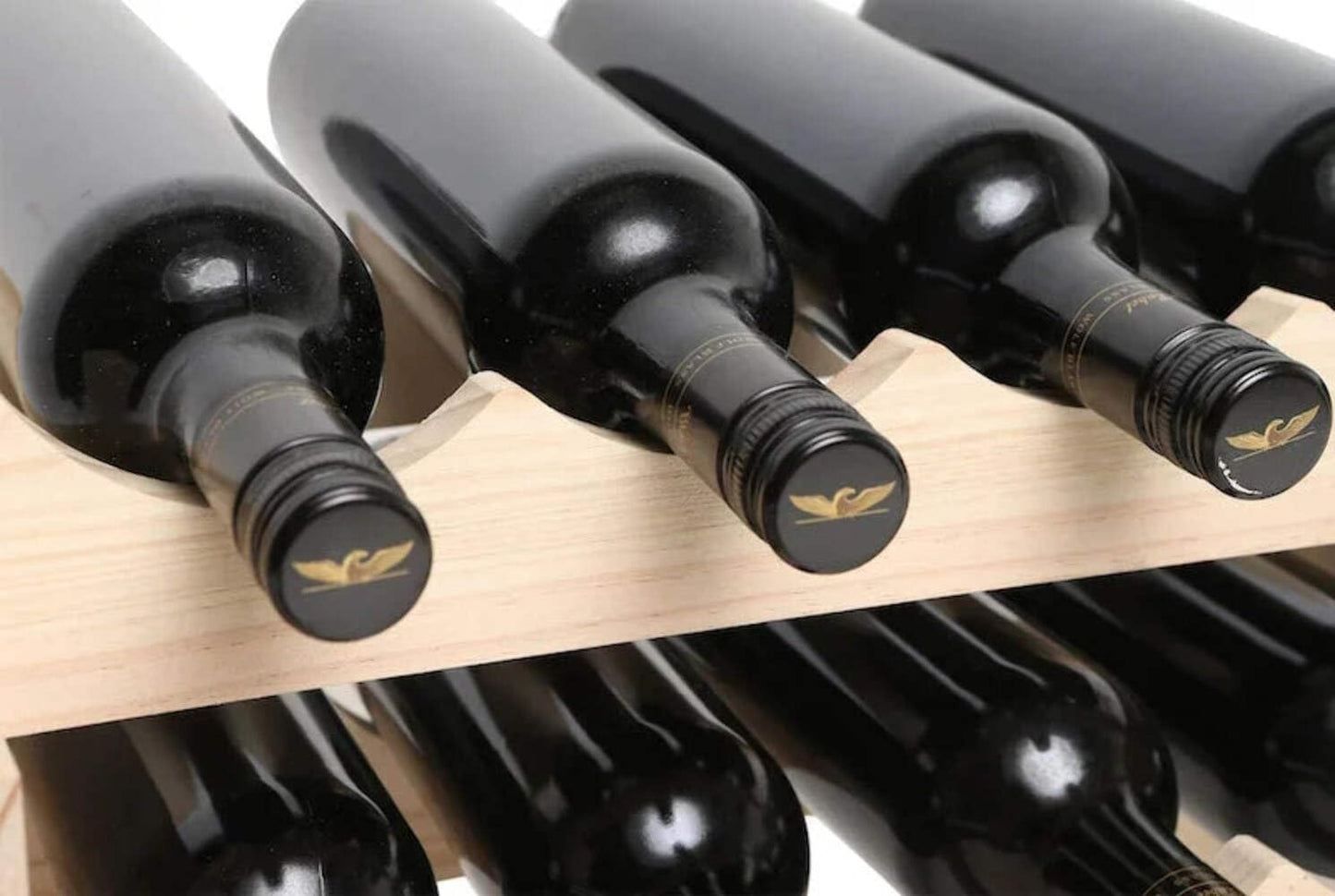 48 Bottle Wine Rack Dark Stain