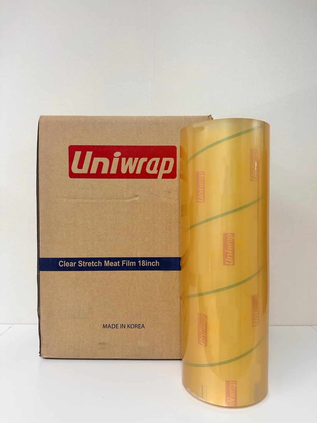 VisionTechShop Uniwrap 2 rolls of Food wrapping Plastic Cling Film for Manual & Automatic Overwrap, 13 micron, 18" x 3379', MADE IN KOREA