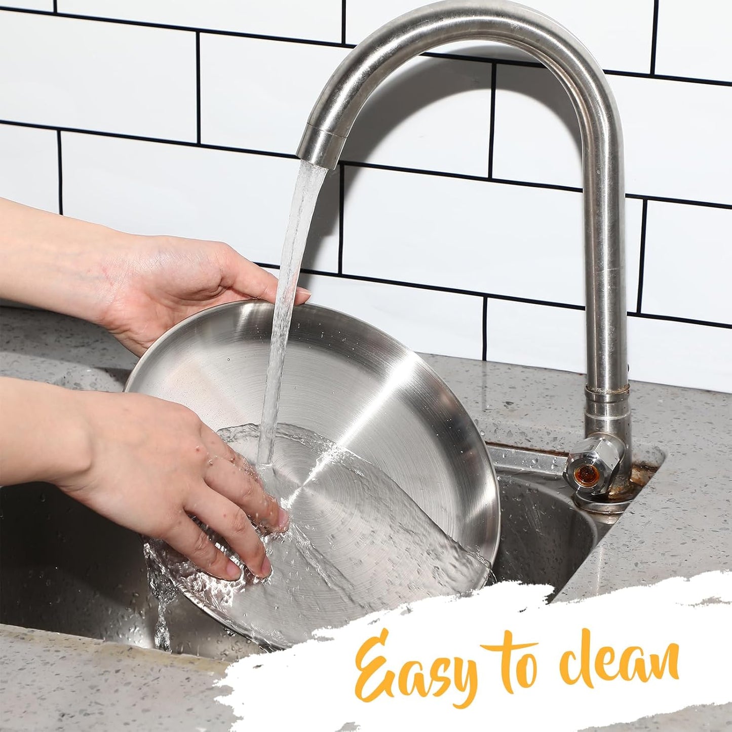 Thenshop 8 Pieces Pizza Pans Bulk Stainless Steel Sets Round Bakeware Pizza Trays for Oven Kitchen Baking Home Restaurant Safe Sturdy Reusable Easy Clean(8 Inch 9 Inch 10 Inch 12 Inch,Silver)