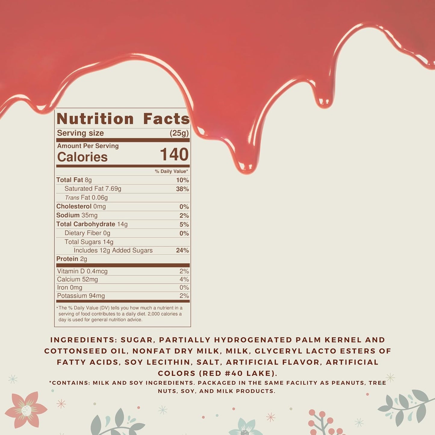 KIDU Red Chocolate Melting Wafers 16 Ounces Bulk Perfect For Dipping, Deserts, Baking And More - 1 Pound