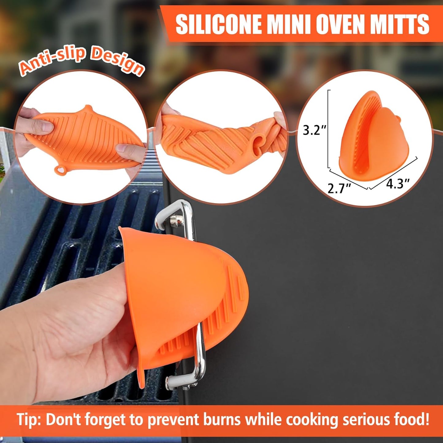 6788 Full Size Griddle Insert for Weber Genesis II 300 and LX 340 Series Gas Grills, Flat Top Griddle Repalcement for Weber Genesis II E-310/315/325/330/335 and S-310/335 with Mini Oven Mitt