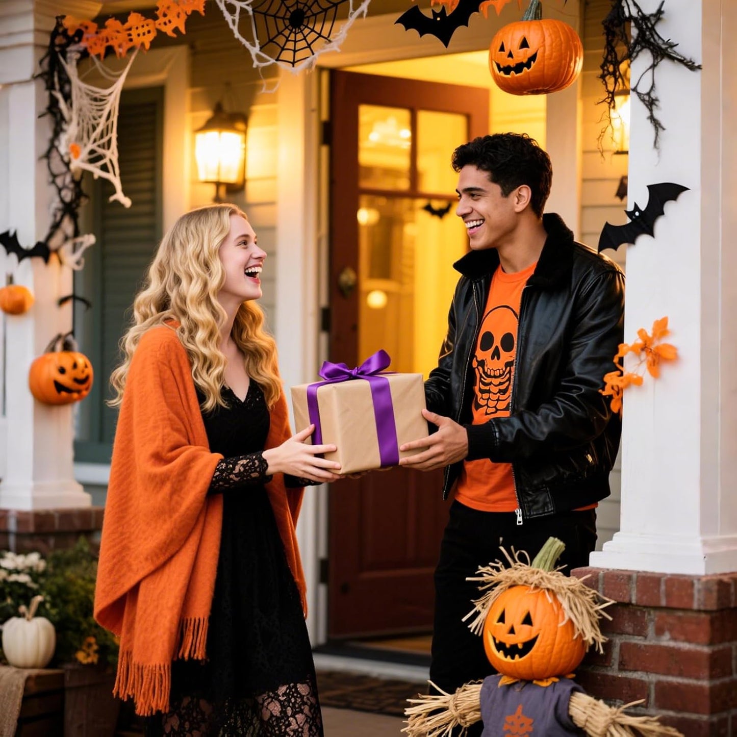 Cute Glass Straws with Charms and Halloween Straws - Reusable Bent Clear Glass Drinking Straws Set with Colored Skull for Silly Crazy Fun Fall Parties & Gift Giving, Include 2 Cleaner Brushes -8mm 9in