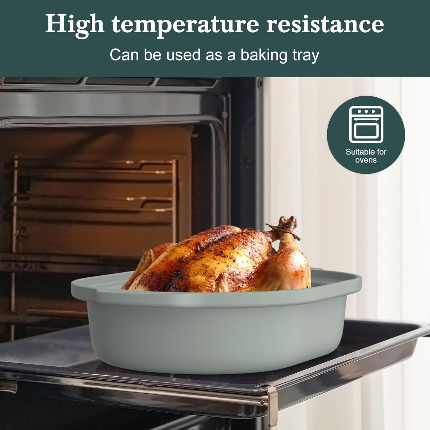 4 Quart Programmable Slow Cooker with Flexible Easy Programming, 8-in-1 Multi-Cooker with Dishwasher Safe Lid & Removable Crock Pot & Wooden Spoon, Nonstick, Oven Safe Pot to 500°F, Olive