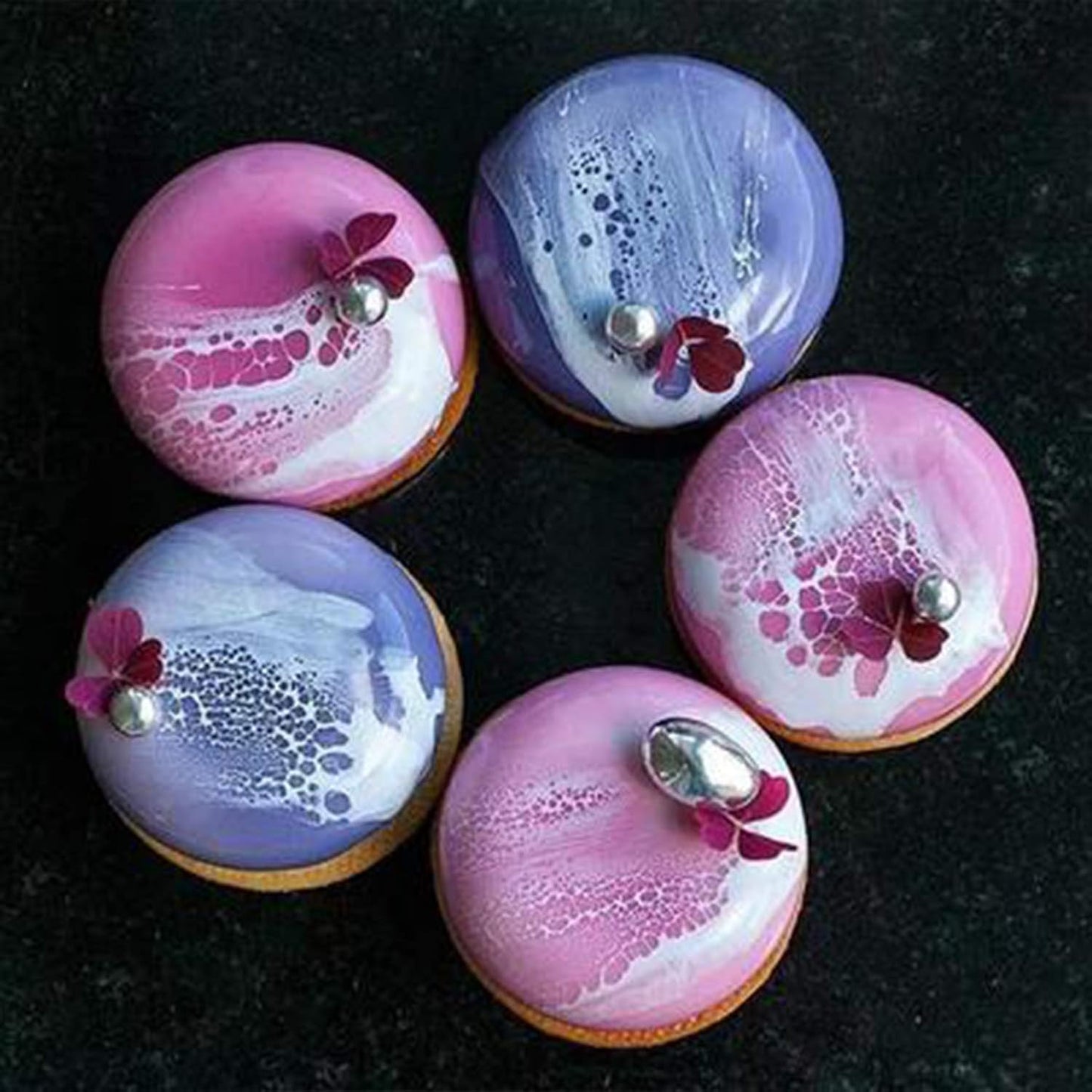 OCPO KITCHEN Stone Silicone Mold for Baking Mousse Cake, Candy, Pastry, Chocolate, Cupcake, Jelly, Cookie, Pudding, Cake Decoration Mold, 3D Stone Shape (15-Cavity)