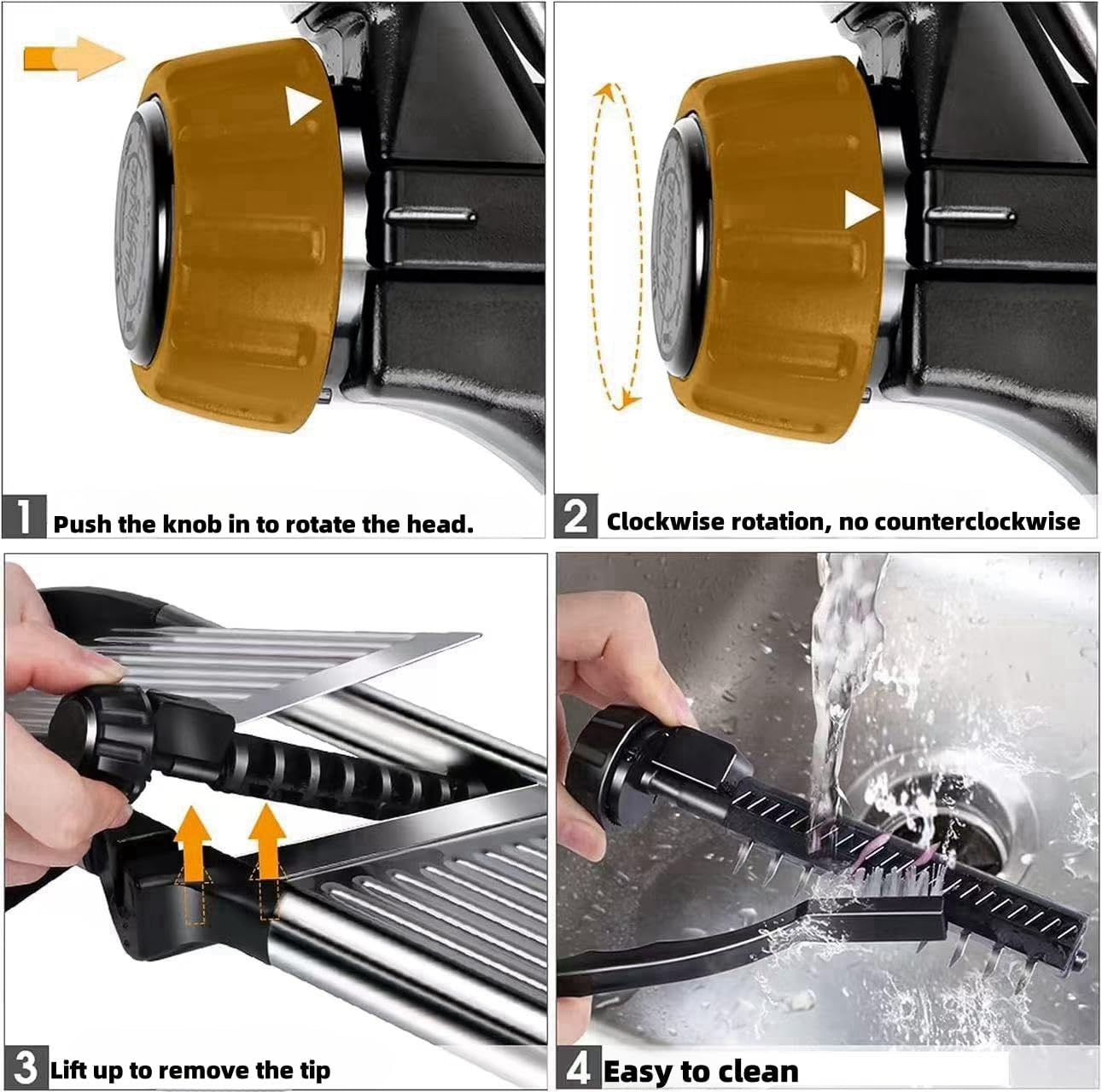 GYH&GXR Mandoline slicer Mandoline food slicer for kitchen Adjustable stainless steel blades Vegetable Chopper Potato Tomato Carrot Vegetable Fruit and Onion Cutter