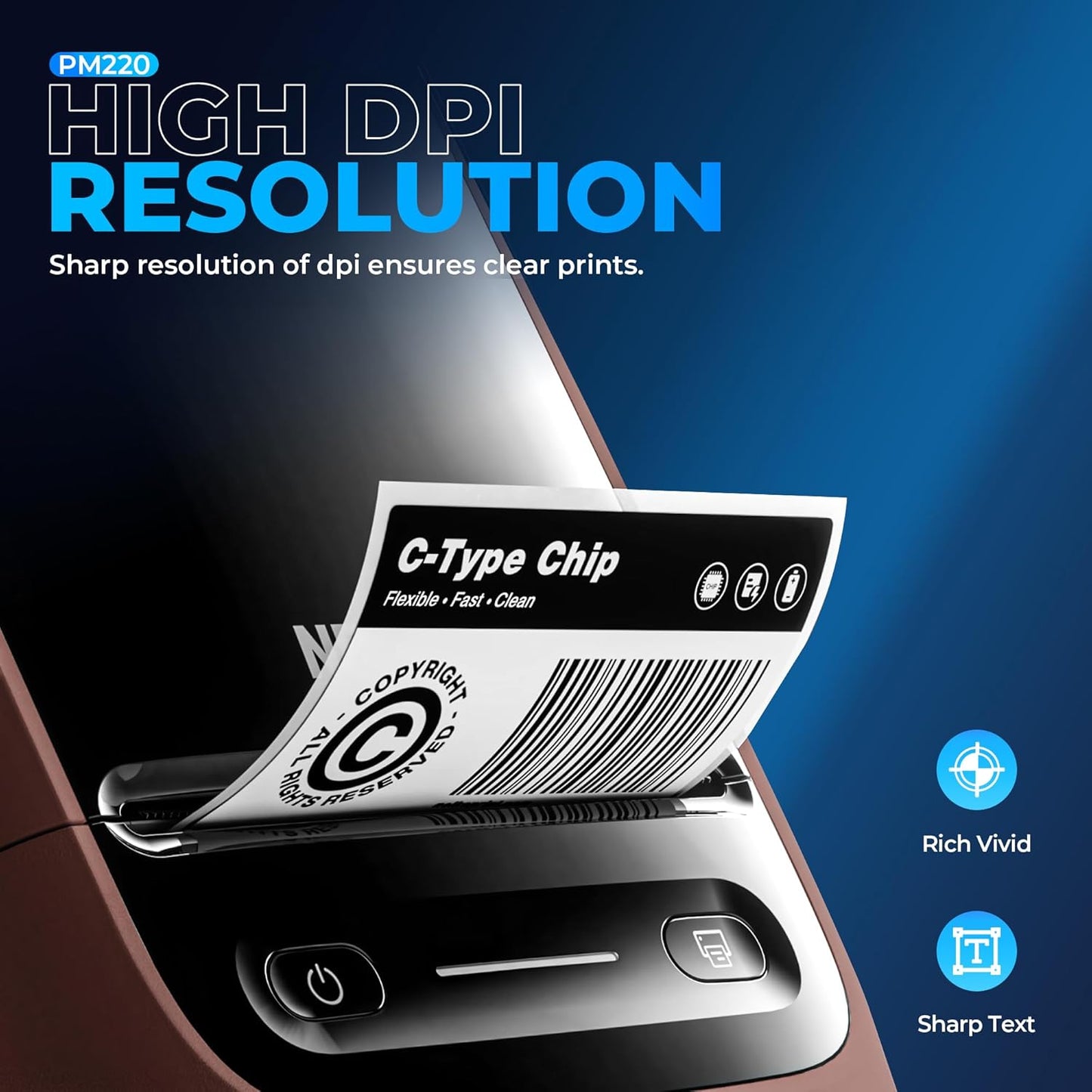 Nelko Label Maker Machine with Tape, PM220 Bluetooth Label Printer, 2 Inch Portable Thermal Printer for Small Business, Address, Logo, Clothing, Sticker Printer for Phones & PC, 1 Count, Maroon