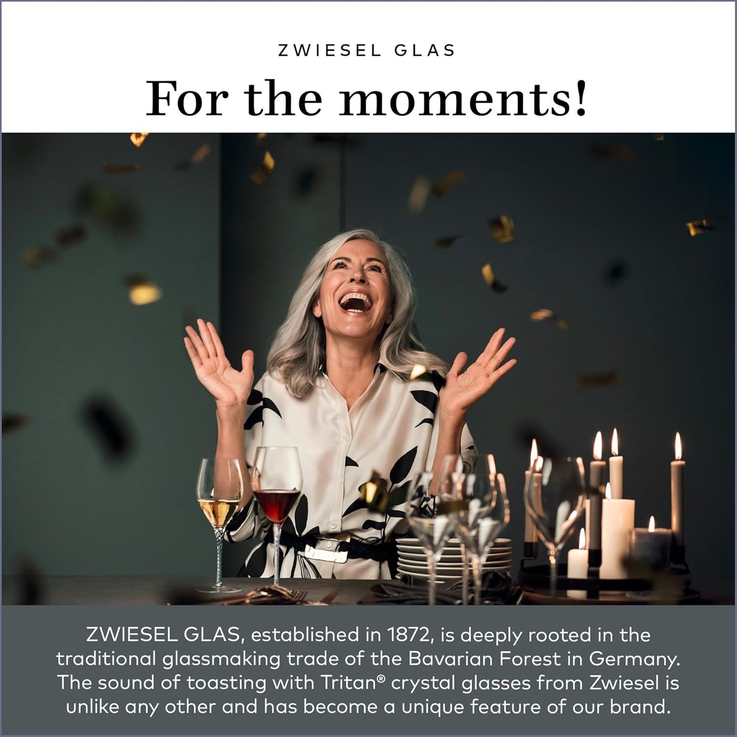 ZWIESEL GLAS Pure Champagne Glass (Set of 2), Champagne Flutes with Effervescent Point, Dishwasher-Safe Tritan Crystal Glasses, Made in Germany (7 Ounce)