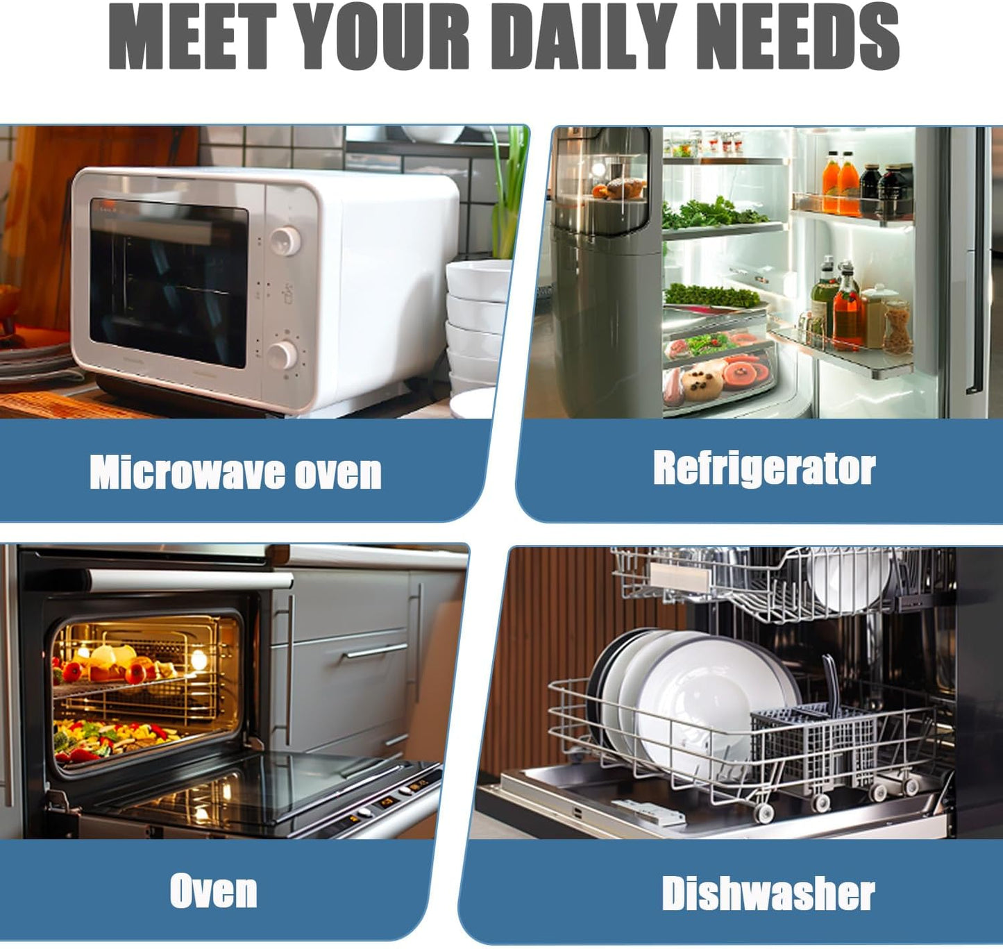 Artestia Butter Warmers Set, 4-Piece Ceramic Butter Warmer with Tea Light Candles, Crab Boil Party Supplies - Dishwasher, Microwave, Oven Safe (Black)