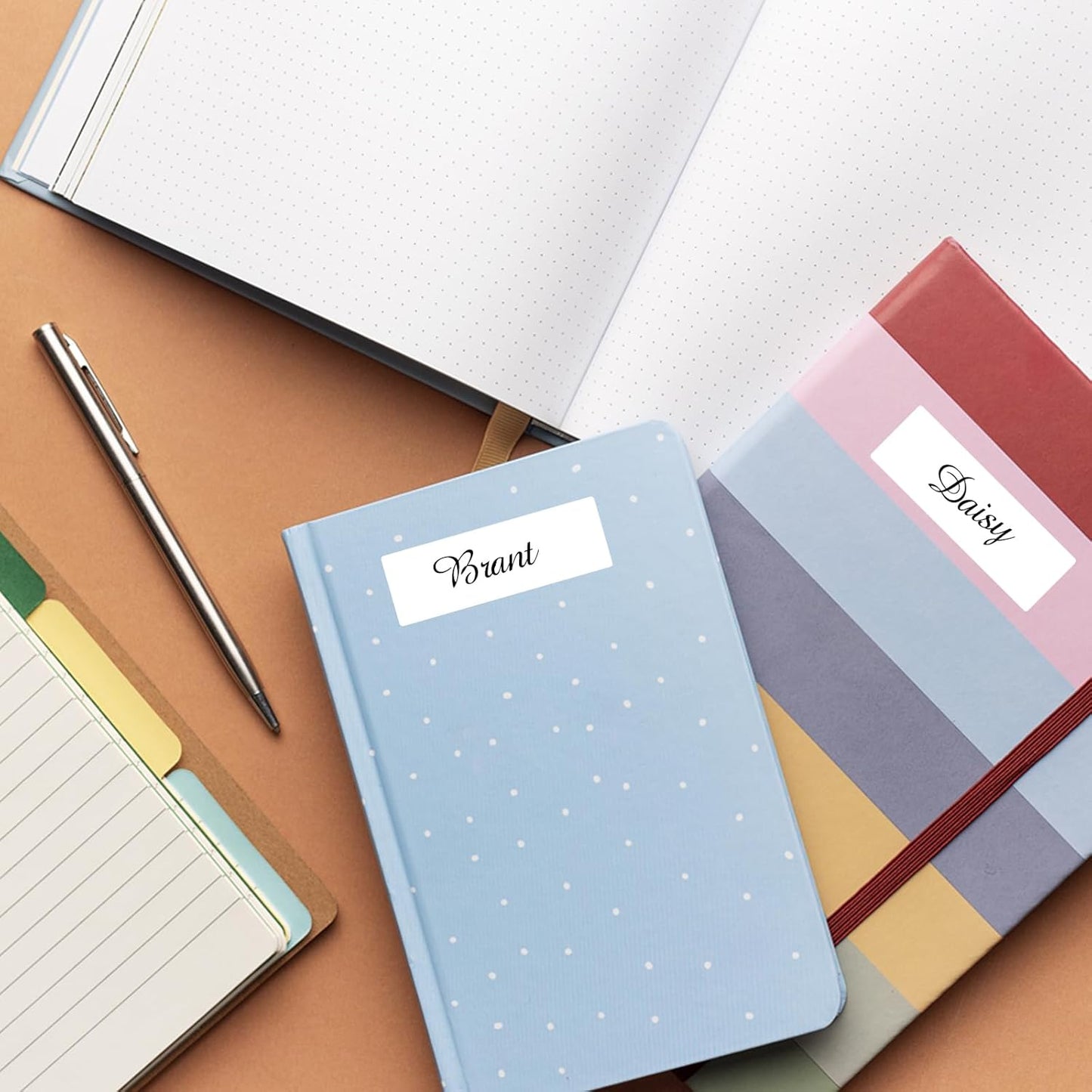 500 Blank Removable Freezer Labels Water Oil Resistant with Perforation Line for Food Containers Jars Pantry Organization (Ink Quick-Dry,1” x 3”)