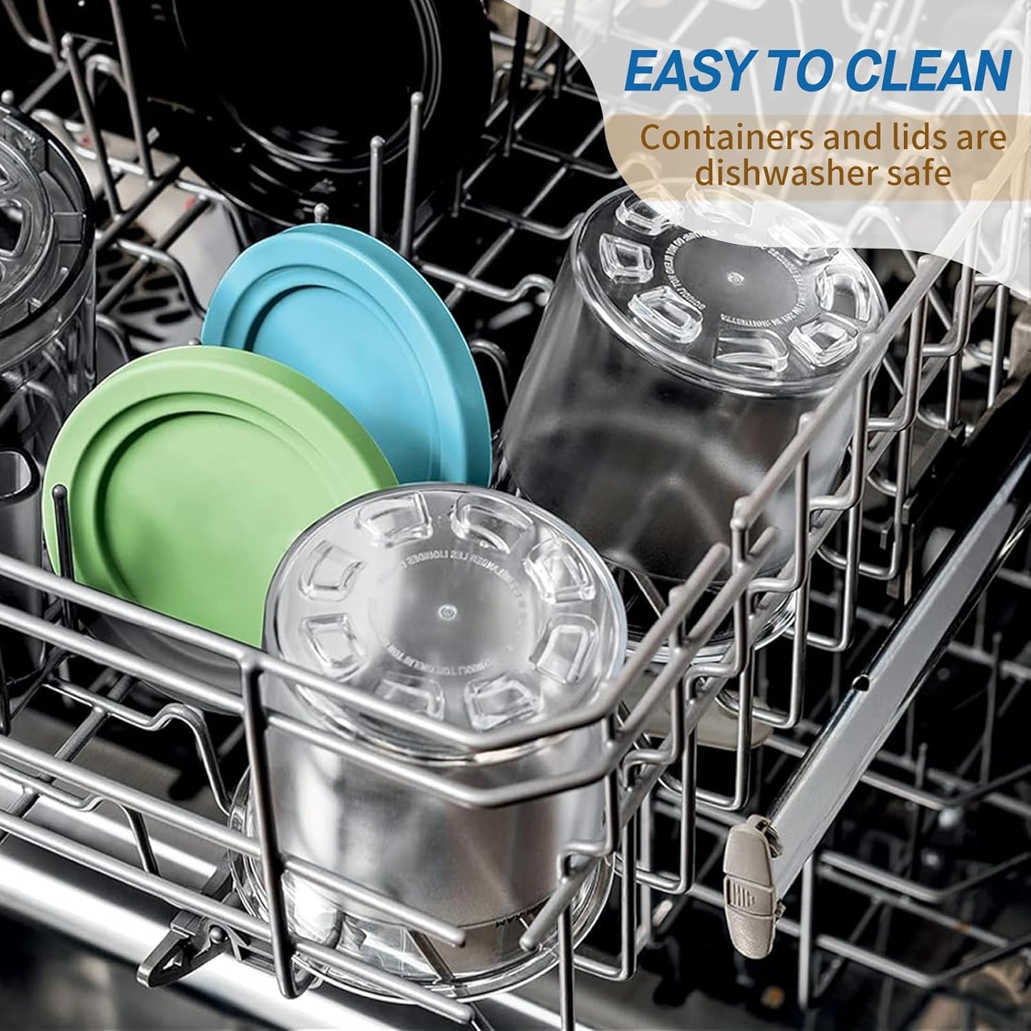 For Ninja Creami NC299AMZ & NC300s Series Ice Cream Makers, BPA-Free &Dishwasher Safe, 16oz Pints with Lids 4 Pack - Assorted Colors, Ice Cream Containers