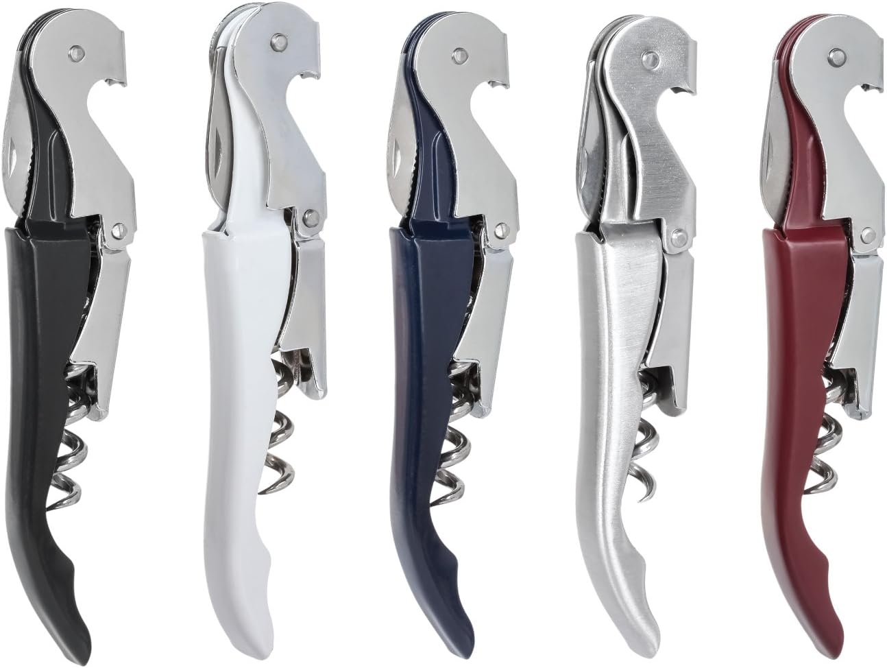 Thirsty Rhino Anggur Double Hinged Waiter's Corkscrew (Set of 6) (Burgundy)