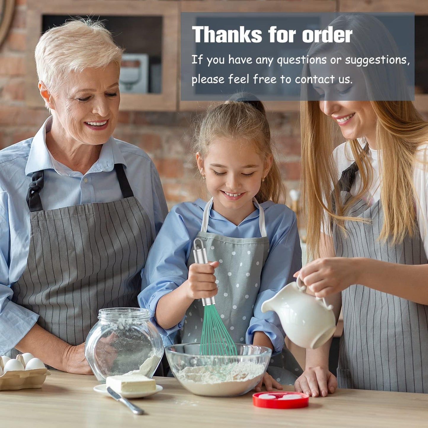 Teal Silicone Whisk, Professional Silicone Whisks For Cooking Non Scratch, Stainless Steel & Silicone Wisk,Plastic Rubber Whisk Tool for Nonstick Cookware Pans, Silicon Wisks Set of 3, Aqua