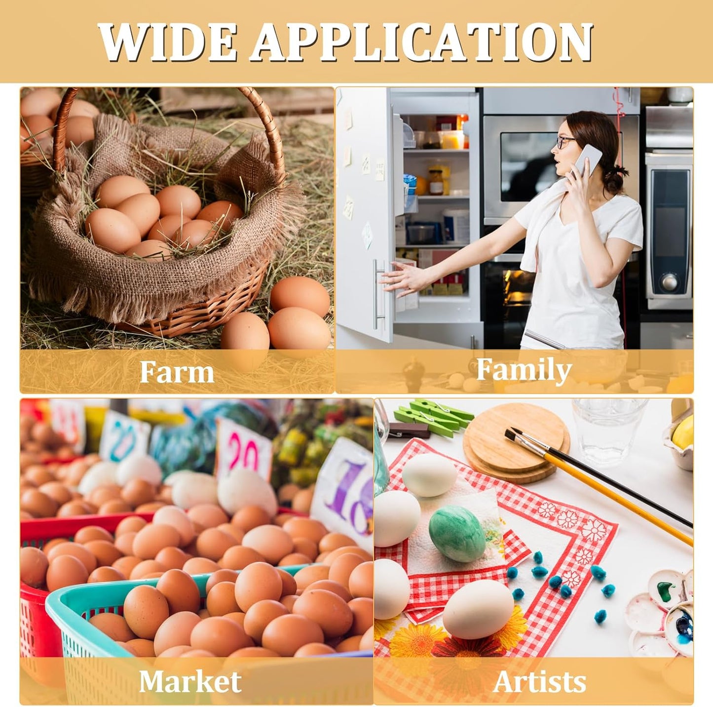 200PCS Clear Plastic Egg Cartons 6 Count,Half Dozen Egg Cartons Cheap Bulk for Chicken Eggs,Reusable Egg Holder for Family,Pasture,Farm Markets Display - Medium Egg Containers 2x3 Grids