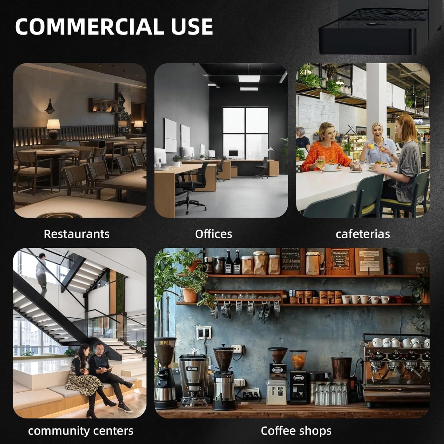 Commercial Hot Water Dispenser Stainless Steel Commercial Water Boiler 1600W Quick Heating 6.6 Gallons/Hour Output Commercial Water Machine for Office, Café, Tea, Catering