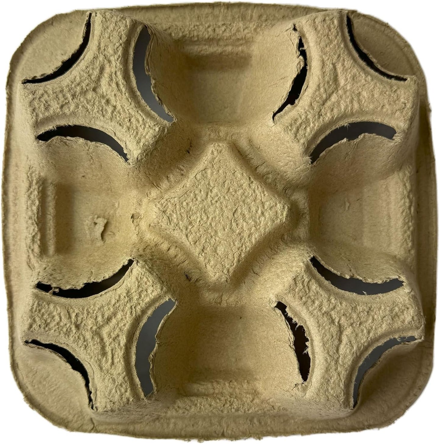 Case of 300 Counts 4 Cups 8 oz. - 32 oz. Cup Holder Disposable Coffee Take Out Trays for Hot and Cold Drinks