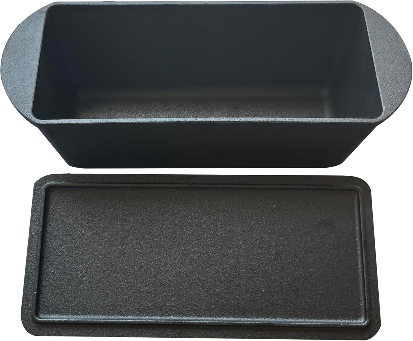 Cast Iron Bread Loaf Pan with Lid - 11x5 Inch Heavy Duty Dutch Oven for Sourdough Baking & Artisan Bread Pre-Seasoned Sandwich, 3 Quart Nonstick Loaf Pan for Home Kitchen Restaurant