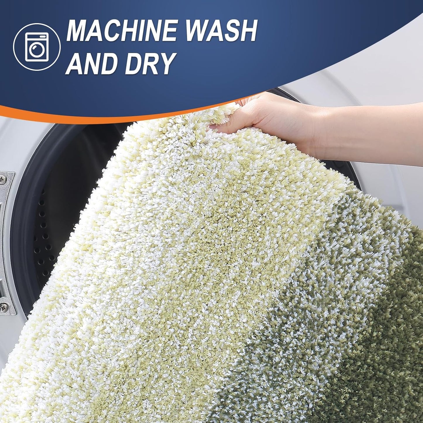 OLANLY Bathroom Rugs Mat 24x16, Extra Soft Absorbent Microfiber Bath Rugs, Rubber Backing, Quick Dry, Machine Washable Bath Mats for Bathroom Floor, Tub and Shower, Home Decor Accessories, Dark Green