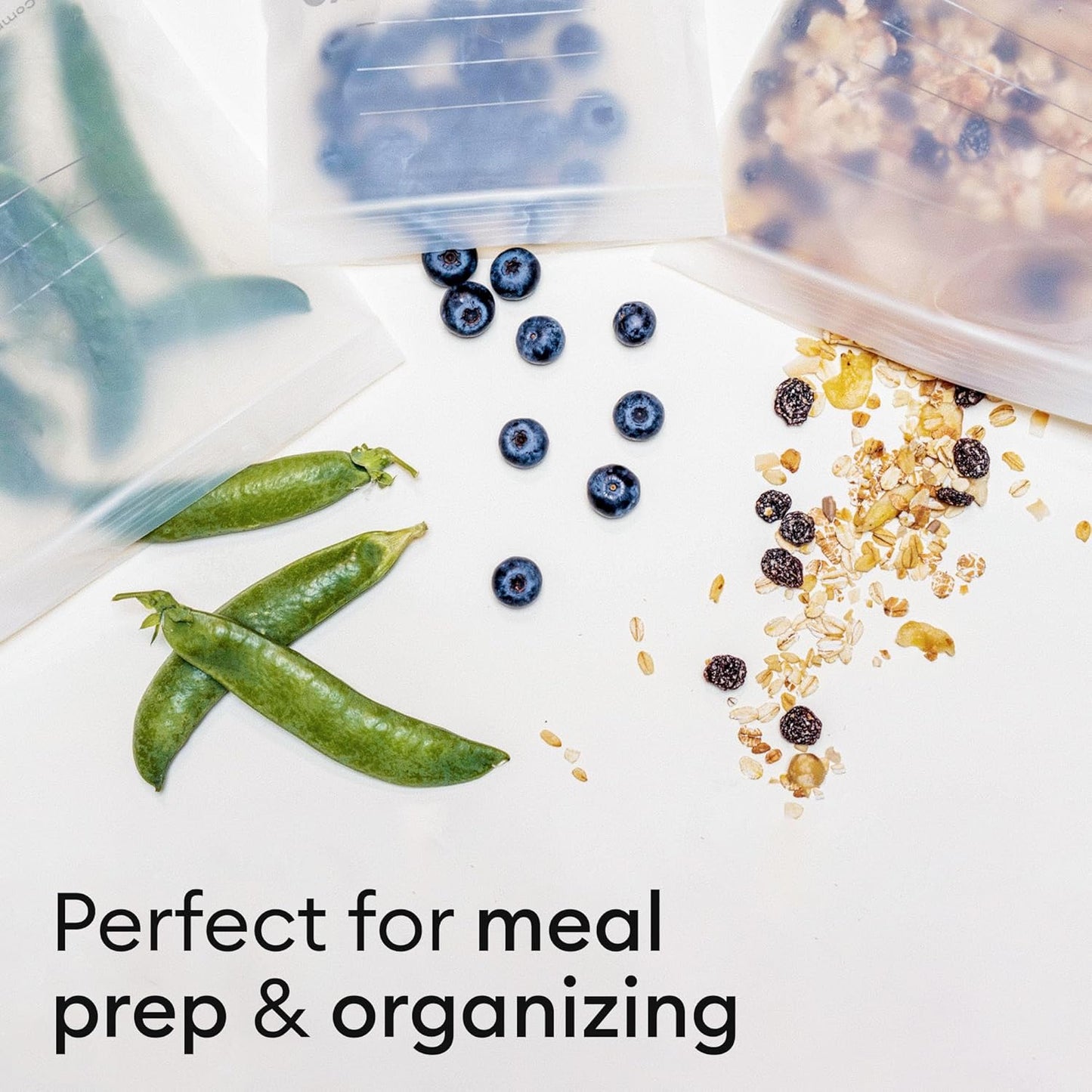 Vove Compostable Quart Bags, Large 30 Count – Freezer Safe, Leak Resistant, Non Toxic Food Storage for Leftovers & Meal Prep, Plastic-Free Eco Bags