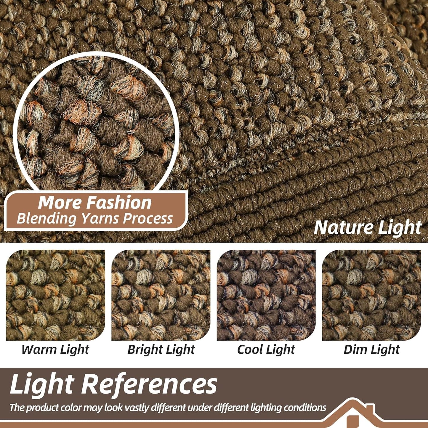 BEQHAUSE Indoor Door Mat 24" x 60", Dirt Trapper Door Mats Non-Slip Entryway Rugs Washable, Resist Dirt Absorbent Welcome Mat, Low Profile Floor Mats for Front Back Door and Entryway, Brown