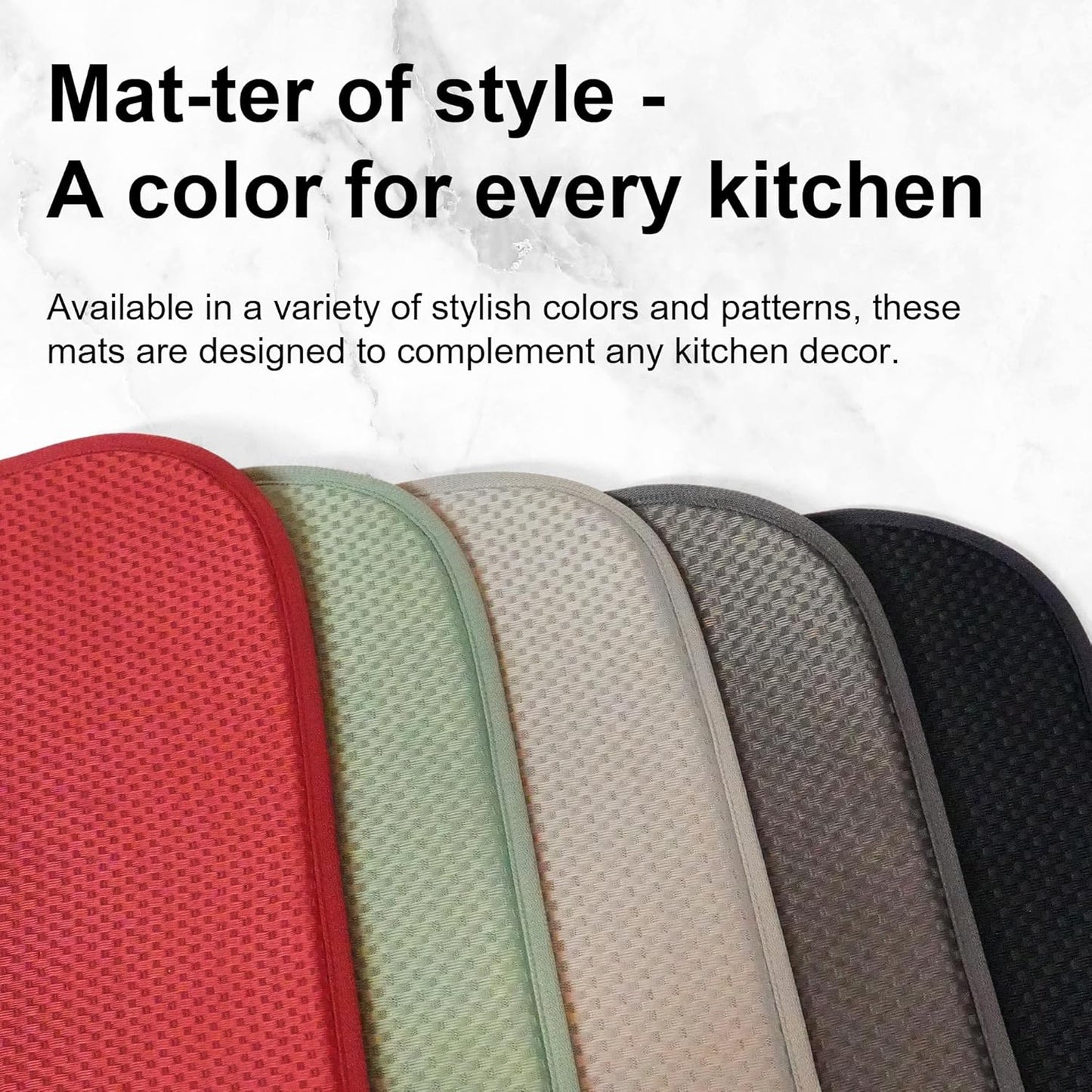 2-Pack Black Dish Drying Mat XL 17”x24”, Kitchen Drying Mat, Drying Matt Kitchen Counter, Dish Dryer Mat, Utensils, Pots & Pans – Dish Drying Pad, Dish Mats for Drying Dishes