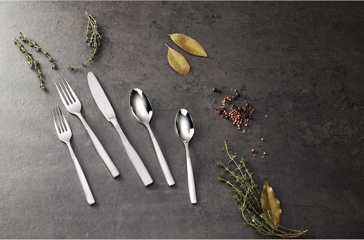 Oneida 53 Piece Camlynn Flatware Set, Silver