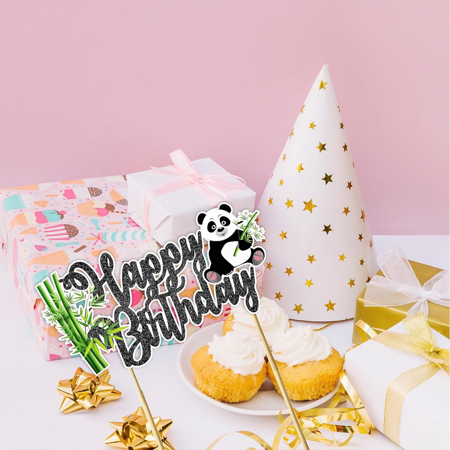 Seyal® Panda Happy Birthday Cake Topper