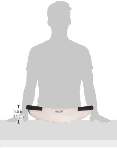 New Star 50646 Commercial Grade Stainless Steel Rocker-Style Deluxe Pizza Knife, 20-Inch