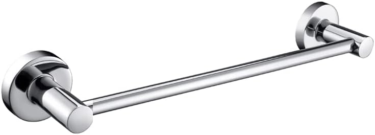 JiePai Bath Towel Bar Chrome, 11.8 Inch Stainless Steel Towel Rack Bathroom Towel Holder Wall Mount Kitchen Dish Cloth Hanger (Chrome, 11.8 Inch)