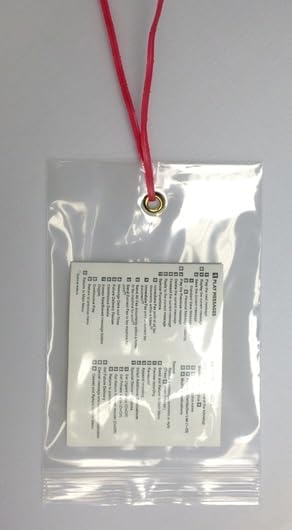 GPI - 5.75" x 11" Reclosable Zip Bags with Bottom Hang-hole & Pre-inserted 12" Twist-tie. 4 Mil Heavy-duty Resealable Zipper Baggy with Grommet/Metal Eyelet for Hanging (Insert Size 5x9.5) 1000 Pack