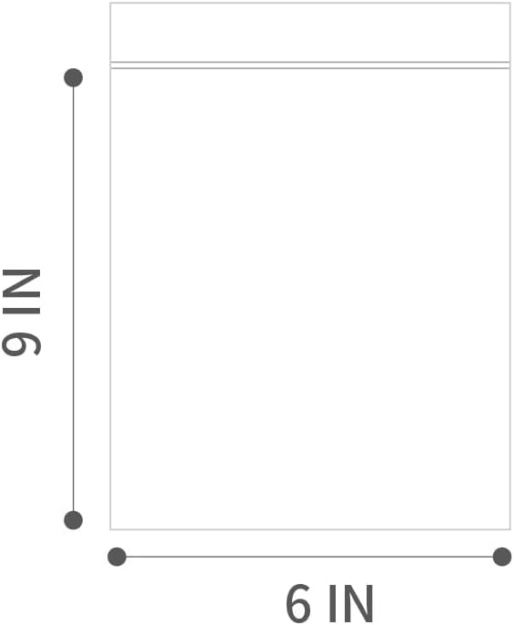 6" X 9" (1000 Bags) 2 Mil Clear Reclosable Zip Plastic Poly Bags with Resealable Lock Seal Zipper