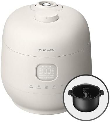 [CUCHEN] CRH-TWK1040WUS | Induction Heating Dual Pressure Rice Cooker 10 Cup (Uncooked) | Non-stick Coating | Stainless Cover | High/Non-Pressure | Easy Open Handle | Auto Steam Clean | Made in Korea
