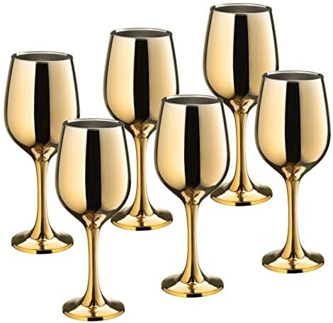 Vikko Décor Wine Glasses, Wine Glass, 14 Oz Fancy Wine Glasses With Stem For Red And White Wine, Durable Wine Glass, Dishwasher Safe, Wine Tasting, Set Of 6