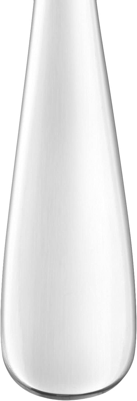 Amazon Basics Silverware Set, Stainless Steel Flatware, Dishwasher Safe, Service for 4, 20-Piece Forks and Spoons, Round Edge