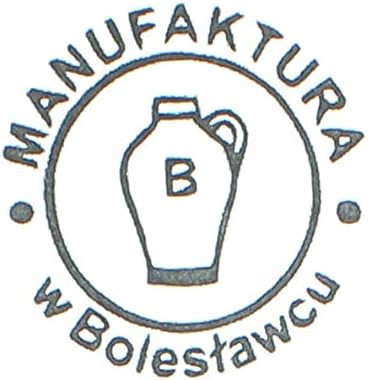 Blue Rose Polish Pottery Vintage Blue Daisy Sugar & Creamer with Tray