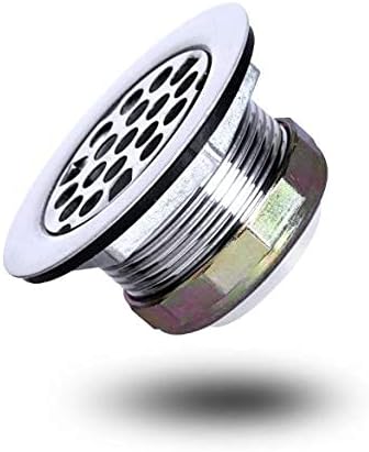 Stainless Steel Shower Strainer Assembly W/Flat Grid Strainer for Bar or Bathroom Sinks