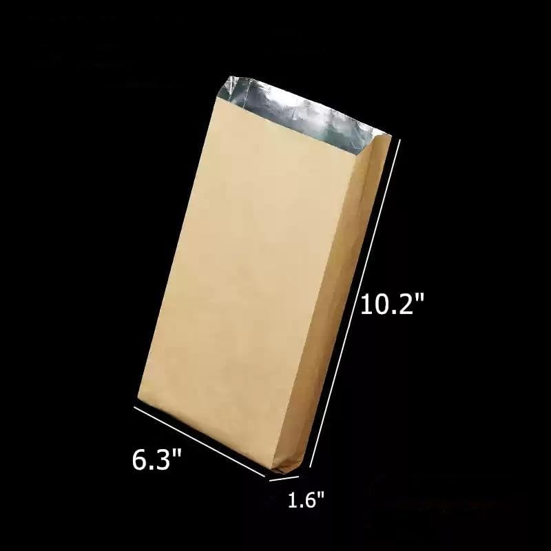 150 Pack Foil Sandwich Wrappers, 4 LB Insulated Hot Dog Wrap Pouch, Grease Resistance Paper Hamburgers Bags for Breakfast Lunch, Fast Food Truck, Serving, BBQ, Brown