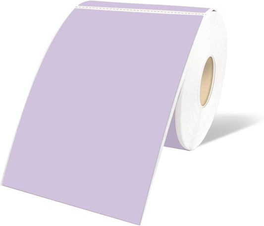 STARLIBOO 3"X5" Rectangle Color Coding Labels, Removable Square Label Inventory Stickers, Permanent Warehouse Moving Box Square Label (250Labels, Lavender Purple)