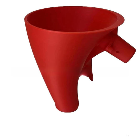 Flour Funnel for Kitchen Aid Mixer – Stand Mixer Attachment for KSM150 5-Quart Tilt-Head, Easy-Pour No-Mess Baking Tool, Fits Flour, Sugar & Egg Liquid, Dishwasher-Safe (red)