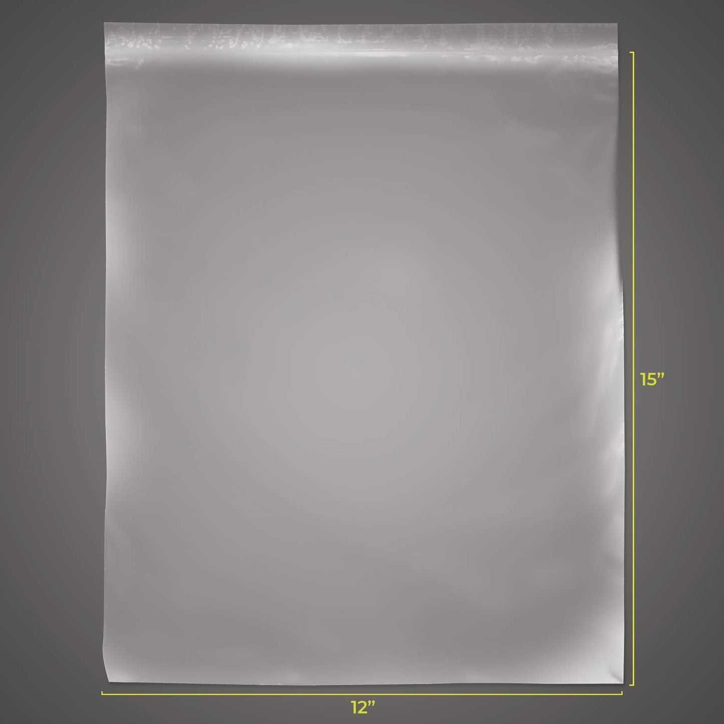 SNL Quality Zipper Lock Extra Large Jumbo Reclosable Clear Disposable Plastic Bags, Strong | 12" X 15" - 2 MIL - 100 Bags