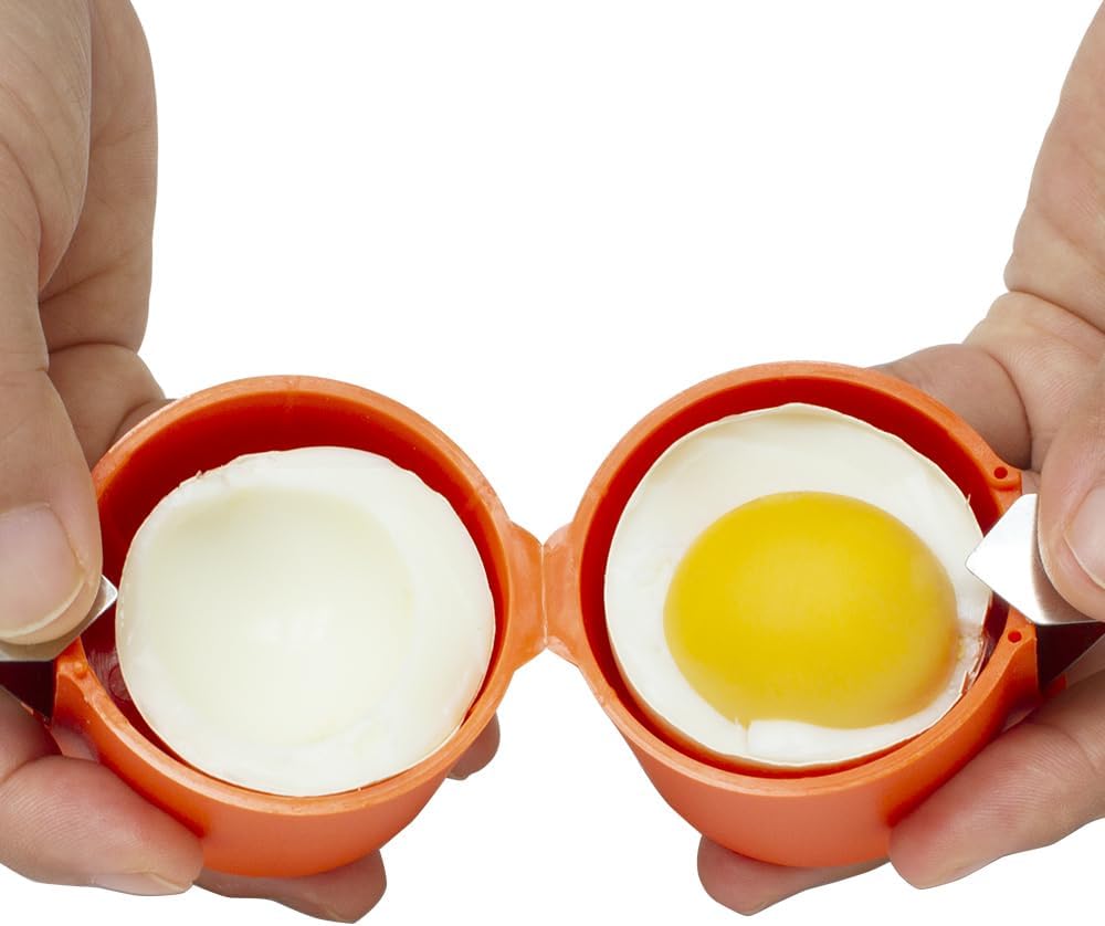 3pcs Egg Shell Opener,Egg Shell Opener For Hard Boiled Eggs,Egg Peeler,Eggshell Opener,Egg Cracker For Raw Eggs,Egg Sheller,Egg Shell Remover,Egg Opener Shell Cutter(Orange&Pink&Yellow)