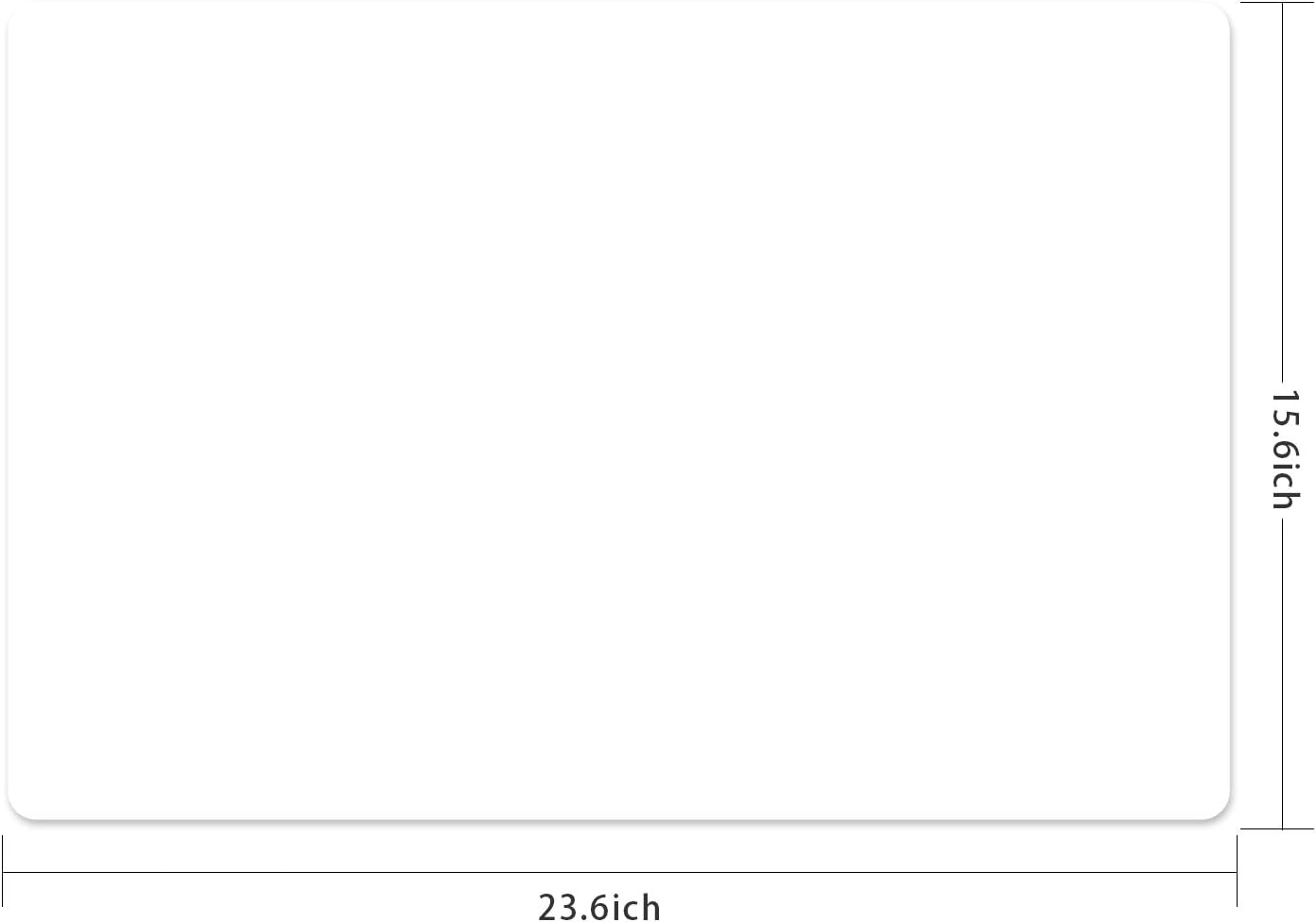 Silicone Placemats, Food-Grade Non-Slip Waterproof, Dining, Stain Resistant, Countertop Protector, Kitchen Counter Mat, Heat Resistant, Baking mat Dishwasher Safe (23.6"×15.7"-1pack, Translucent)