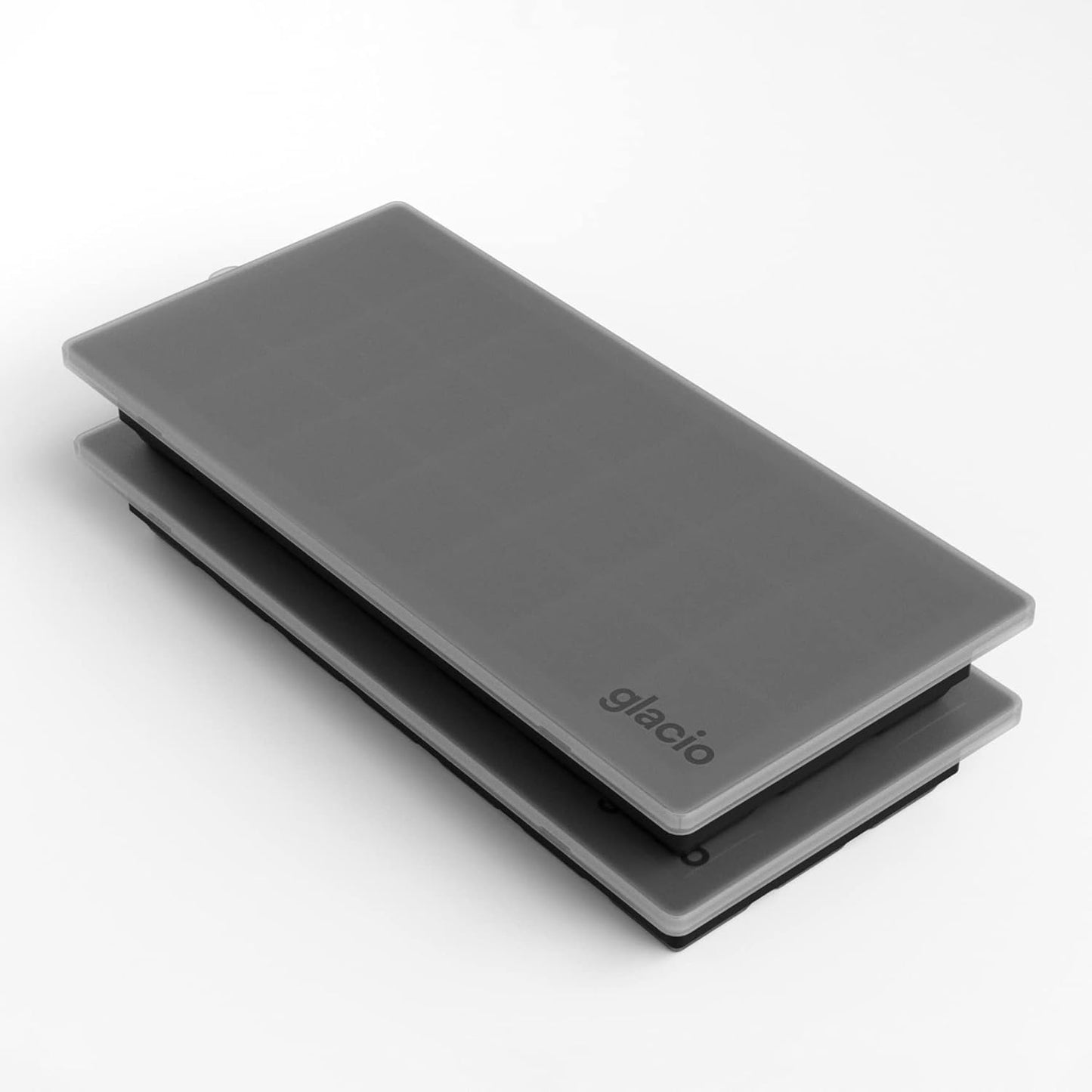 glacio Ice Cube Tray – Small Silicone Molds with Lids, BPA-Free and Flexible for Cocktails and Beverages – Set of 2