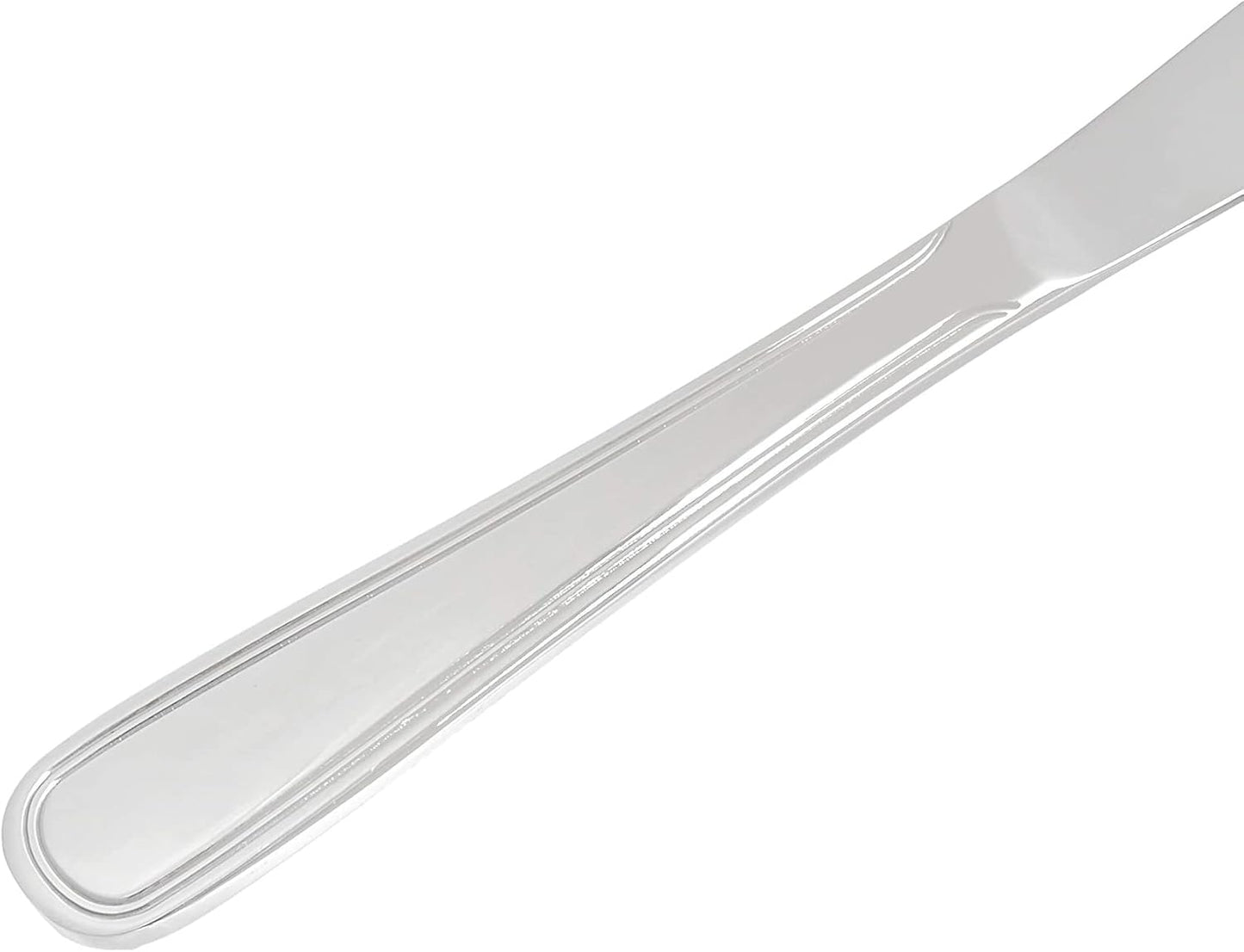 Amazon Basics Silverware Set, Stainless Steel Flatware, Dishwasher Safe, Service for 4, 20-Piece Forks and Spoons, Crown Edge