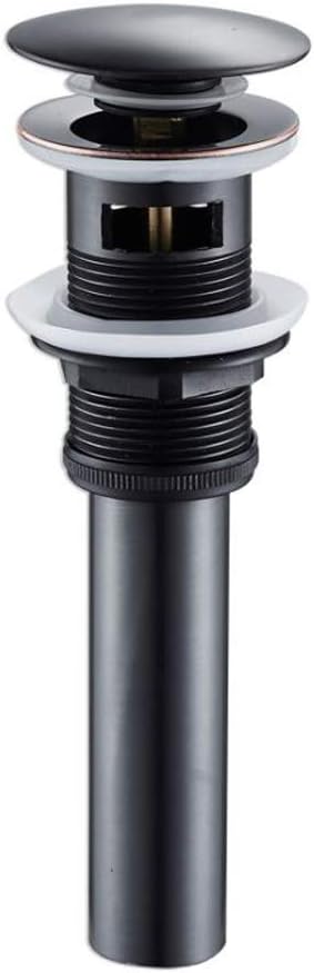 Bathroom Toilet Faucet Vessel Vanity Sink Large Pop Up Drain Stopper with Overflow for Restroom, Kitchen Oil Rubbed Bronze Sink Drainer