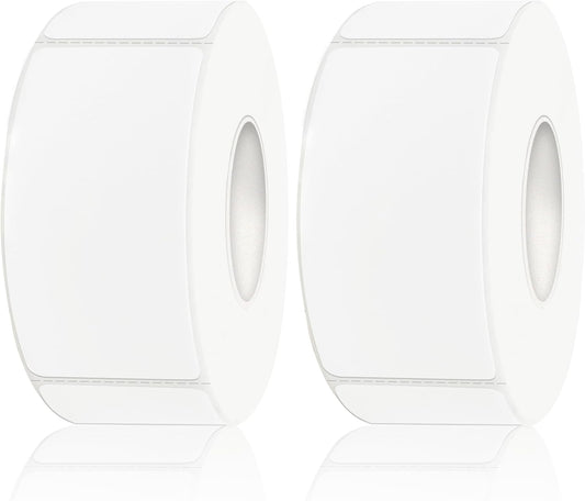 Removable Freezer Labels, Date Label 1x2 Inch Food Storage Stickers, Waterproof Oil Resistant Easy Clean Leaves no Residue 300 Total Per Roll,2 Rolls