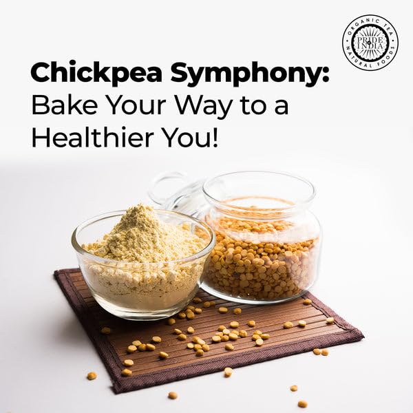 Pride of India - PACK of 6 - Garbanzo Bean Flour 1 lbs (454 gm) Earthy Nutty Slightly Sweet Taste Freshly Milled in Small Batches | Used for Baking Cooking Coating Thickening | Prepare Pancakes