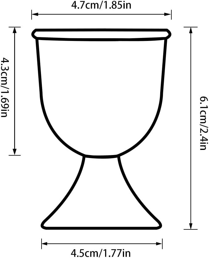 Cinf Easter Ceramic Egg Cup Blue Set of 2 Porcelain Holder Breakfast Boiled Cooking Easy to Clean Childhood Memories Kitchen