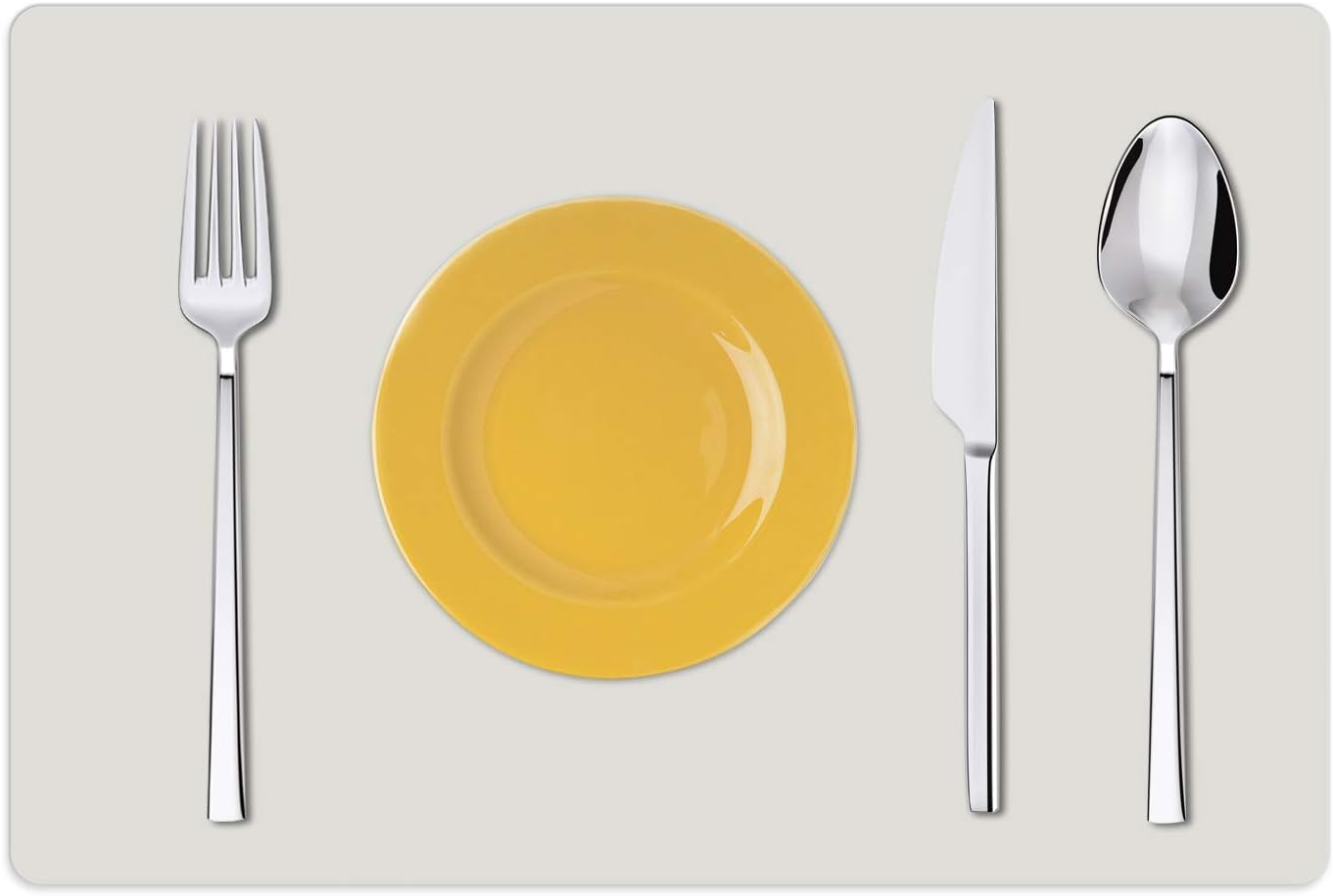 Silicone Placemats, Food-Grade Non-Slip Waterproof, Dining, Stain Resistant, Countertop Protector, Kitchen Counter Mat, Heat Resistant, Baking mat Dishwasher Safe (23.6"×15.7"-2pack, White Gray)