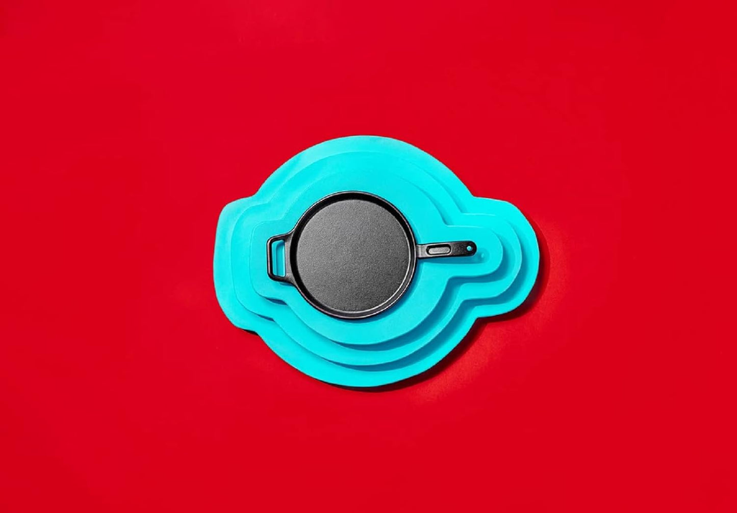 Lodge BOLD 12 Inch Seasoned Cast Iron Griddle, Design-Forward Cookware,Black