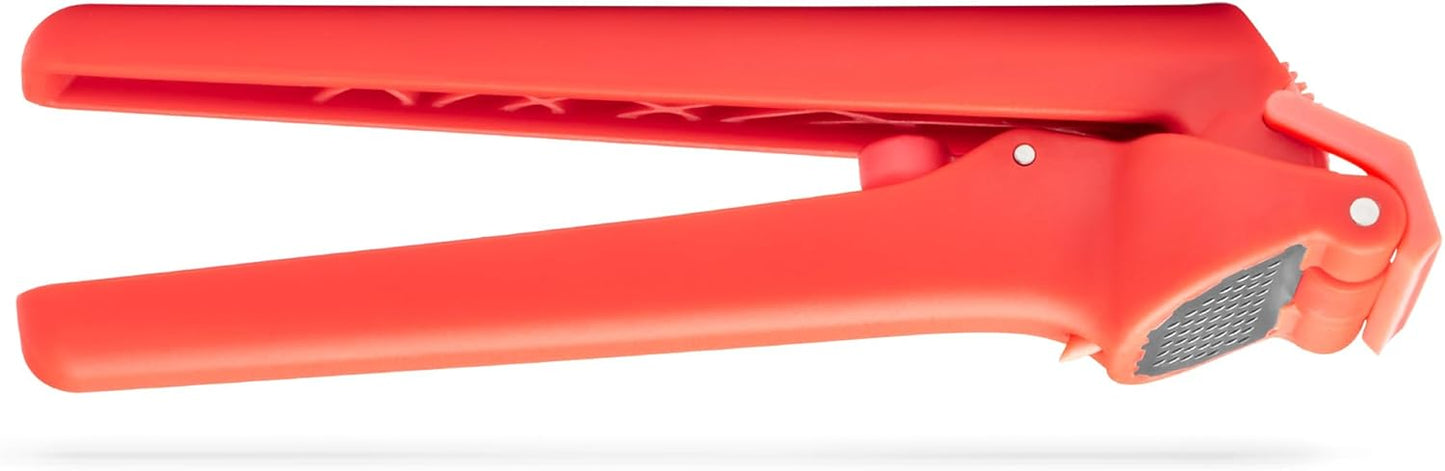Dreamfarm Garject Lite 2-In-1 Garlic Peeler, Garlic Press & Mincer with Garlic Peel Ejector, Nylon - Red